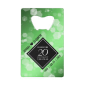 Élégant 20e anniversaire de Mariage d'émeraude (Devant)