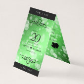 Élégant 20e anniversaire de Mariage d'émeraude (Back)