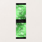 Élégant 20e anniversaire de Mariage d'émeraude (Outside Unfolded)