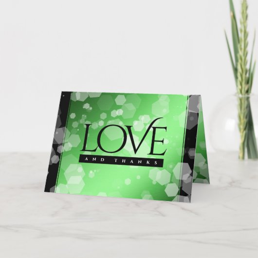 Elegant 20th 38th Emerald Wedding Jubileum Bedankkaart (Voorkant)