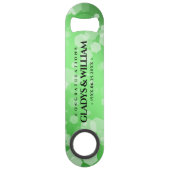 Elegant 20th 38th Emerald Wedding Jubileum Speed Flessenopener (Voorkant)