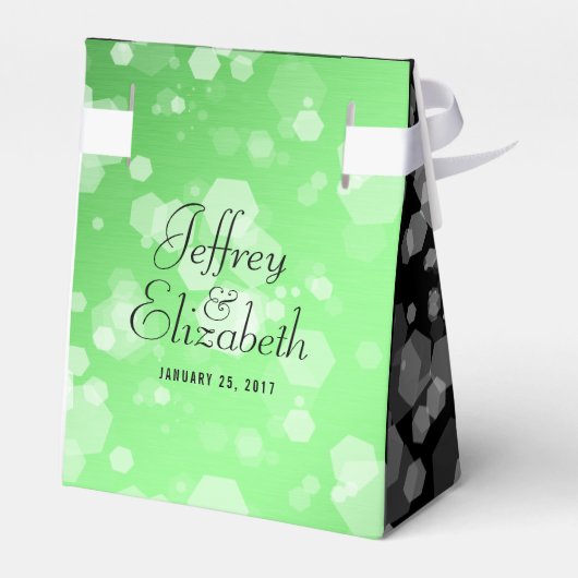 Elegant 20th Emerald Wedding Jubileum Bedankdoosjes (Achterkant)