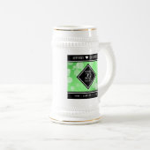 Elegant 20th Emerald Wedding Jubileum Bierpul (Voorkant rechts)