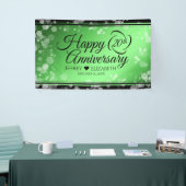 Elegant 20th Emerald Wedding Jubileum Spandoek (Beurs)