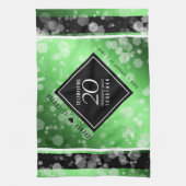 Elegant 20th Emerald Wedding Jubileum Theedoek (Verticaal)