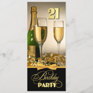 Elegant 21e verjaardag Uitnodigingen