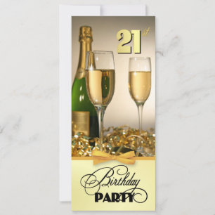 Elegant 21e verjaardag Uitnodigingen
