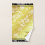 Elegant 21st Brass Wedding Jubileum Celebration Bad Handdoek (Handdoek)