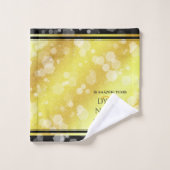 Elegant 21st Brass Wedding Jubileum Celebration Bad Handdoek (Wasdoekje)