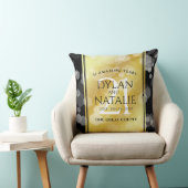 Elegant 21st Brass Wedding Jubileum Celebration Kussen (Stoel)