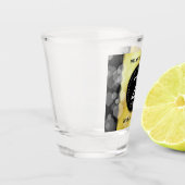 Elegant 21st Brass Wedding Jubileum Celebration Shot Glas (Links)