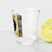 Elegant 21st Brass Wedding Jubileum Celebration Shot Glas (Rechts)