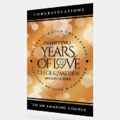 Élégant 22e anniversaire de Mariage de cuivre (Angle)