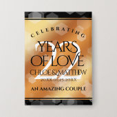 Elegant 22e Copper Wedding Jubileum Button (Voorkant)