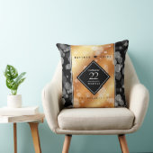 Elegant 22e Copper Wedding Jubileum Kussen (Stoel)