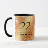Elegant 22e Copper Wedding Jubileum Mok (Links)
