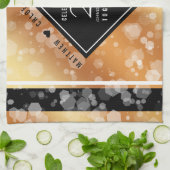 Elegant 22e Copper Wedding Jubileum Theedoek (Gevouwen)