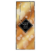 Elegant 22e Copper Wedding Jubileum Wijn Cadeautas (Achterkant)