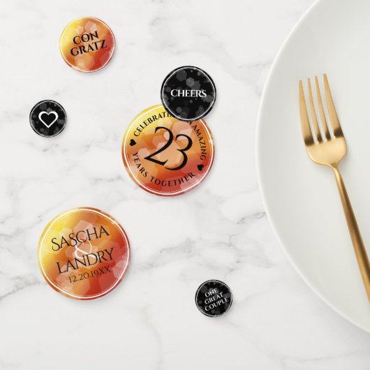 Elegant 23rd Imperial Topaz Wedding Jubileum Confetti (Groep)