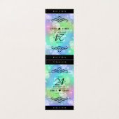 Elegant 24th Opal Wedding Jubileum Celebration Kaart (Buitenkant ongevouwen)