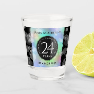 Elegant 24th Opal Wedding Jubileum Celebration Shot Glas