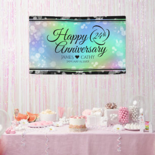 Elegant 24th Opal Wedding Jubileum Celebration Spandoek