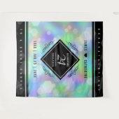 Elegant 24th Opal Wedding Jubileum Celebration Wandkleed (Voorkant (horizontaal))