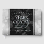 Elegant 25th Silver Wedding Jubileum Gastenboek (Voorkant)