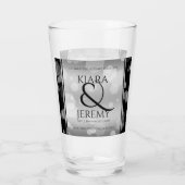 Elegant 25th Silver Wedding Jubileum Glas (Achterkant)