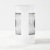 Elegant 25th Silver Wedding Jubileum Matglas Bierpul (Center)