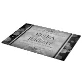 Elegant 25th Silver Wedding Jubileum Snijplank (Hoek)