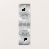 Elegant 25th Silver Wedding Jubileum Table Kaart (Binnenkant ongevouwen)