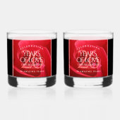 Elegant 26th Roos Wedding Jubileum Celebration Whisky Glas (Voorkant)