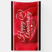 Elegant 26th Rose Wedding Anniversary Spandoek (Verticaal)