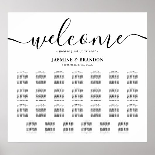 Élégant 27 Tableau Mariage (Devant)