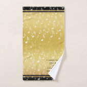 Élégant 27e anniversaire de Mariage de musique (Serviette à main)