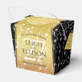 Elegant 27th Music Wedding Jubileum Celebration Bedankdoosjes (Achterkant)