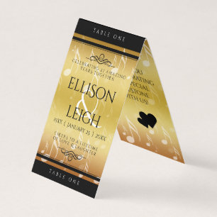 Elegant 27th Music Wedding Jubileum Celebration Kaart