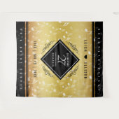 Elegant 27th Music Wedding Jubileum Celebration Wandkleed (Voorkant (horizontaal))