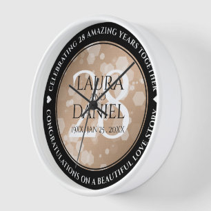 Elegant 28th Linen Wedding Jubileum Celebration