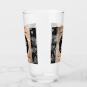 Elegant 28th Linen Wedding Jubileum Celebration Glas (Links)