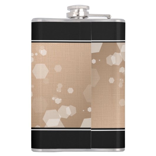 Elegant 28th Linen Wedding Jubileum Celebration Heupfles (Achterkant)