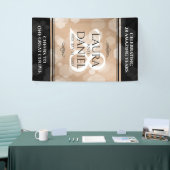 Elegant 28th Linen Wedding Jubileum Celebration Spandoek (Beurs)