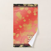 Élégant 29e anniversaire du Mariage Garnet (Serviette à main)