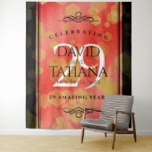 Elegant 29e Granaat Huwelijksjubileum Wandkleed (In situ)