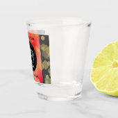 Elegant 29th Garnet Wedding Jubileum Shot Glas (Rechts)