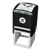 Elegant 2 libellen bruiloft paar opslaan de datum  zelfinktende stempel (Product)