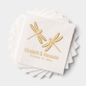 Élégant 2 Libellules Mariage Couple Nom Date (Insitu (empilé))