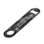 Elegant 2e 29e Garnet Wedding Jubileum Speed Flessenopener (Achterkant Gekanteld)