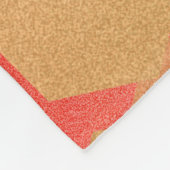 Elegant 2e Garnet Wedding Jubileum Fleece Deken (Hoek)